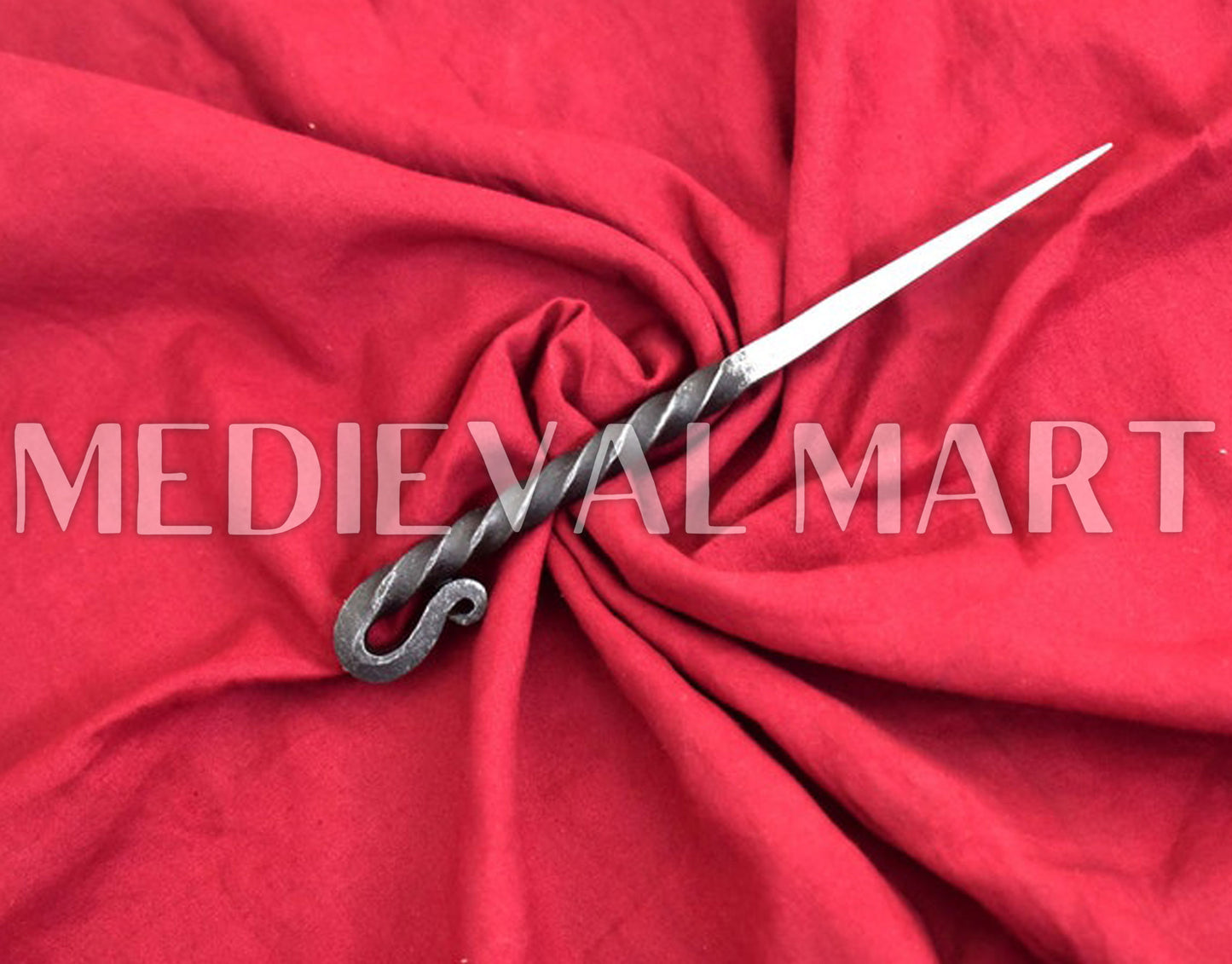 MEDIEVALMART Hand Forged Viking Eating Half Twisted Spike