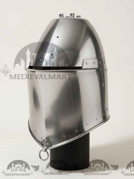 MEDIEVALMART Casque médiéval européen Grande Nicolas « Hawberk »