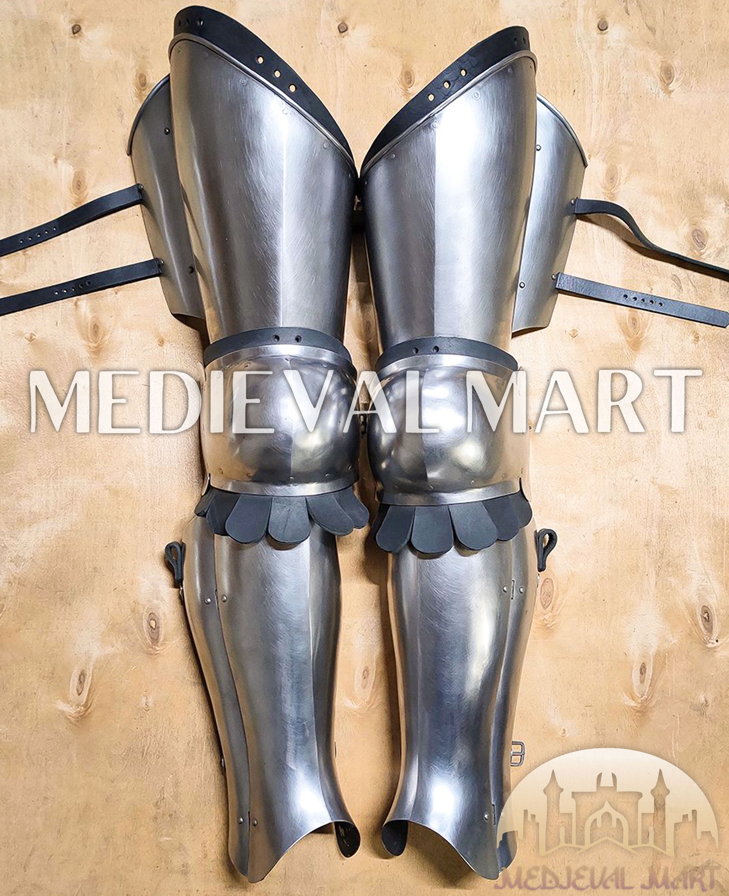 MEDIEVALMART Medieval European Greaves knight Legs Armor