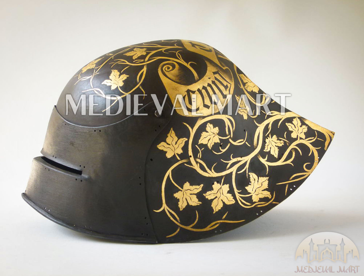 MEDIEVALMART Historical Mid Century German knight Sallet Head Armor "The Mighty King" Helmet