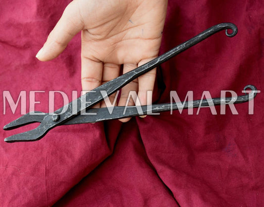 MEDIEVALMART Handcrafted Medieval Blacksmith's Tongs