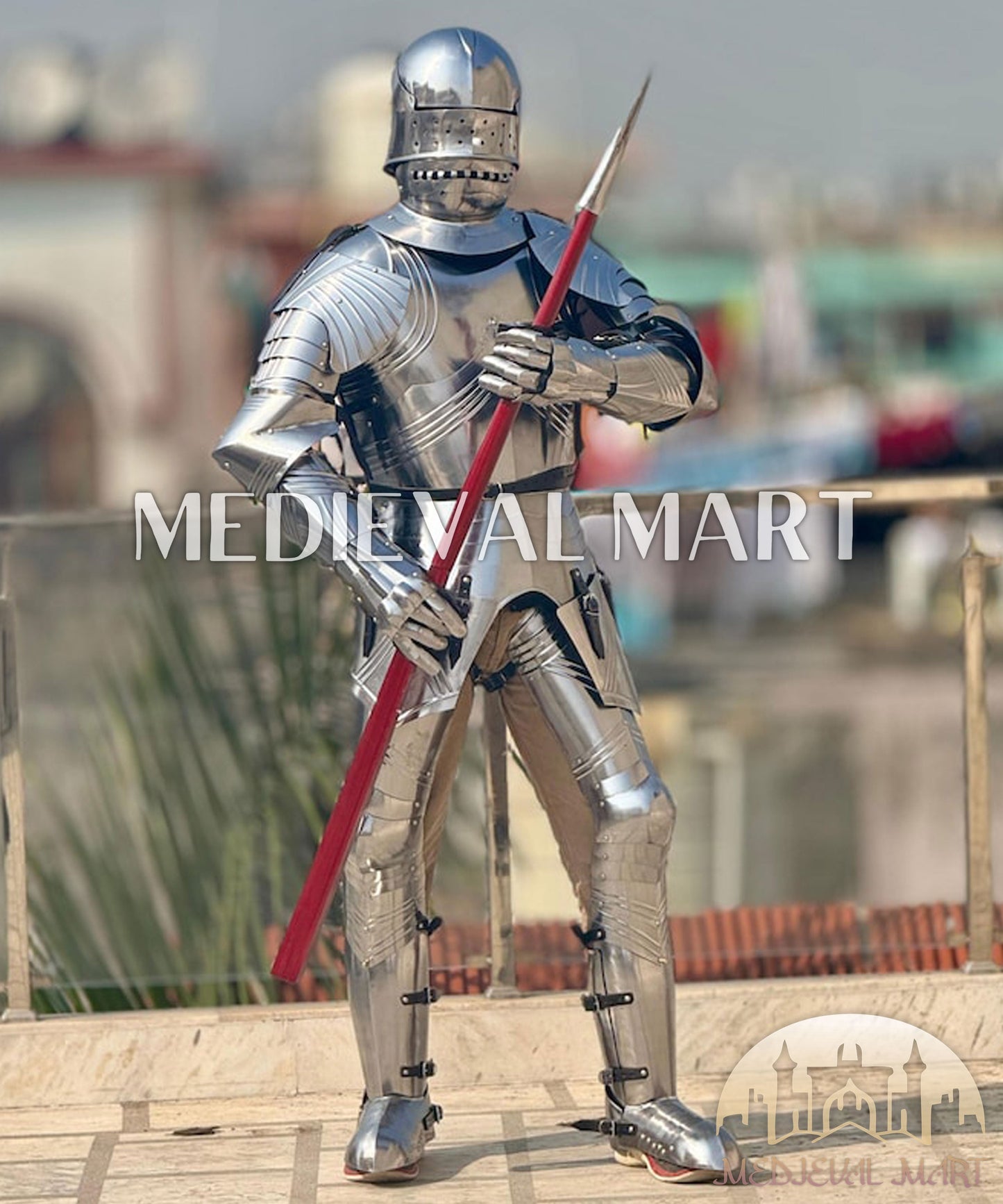 MEDIEVALMART Medieval Gothic Knight Suit Of Armor German Combat