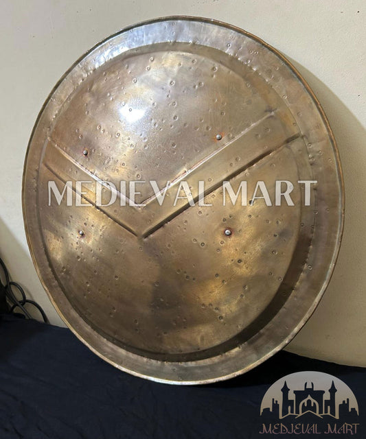 MEDIEVALMART 300 Movie Spartan Shield Replica ORG Finish W/H Sword | Gift for Dad