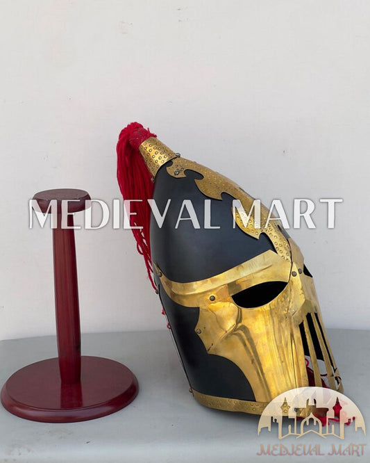 MEDIEVALMART Fantasy Dark Elf Druchii Warhammer Helmet W/H Free Stand | LOTR Props