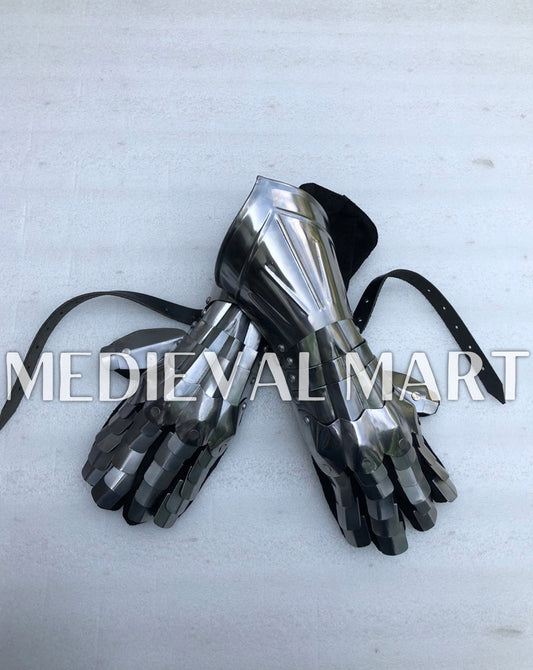 MEDIEVALMART LOTR Witcher Sauron-Inspired Black Gauntlet - Cosplay Gloves Armor
