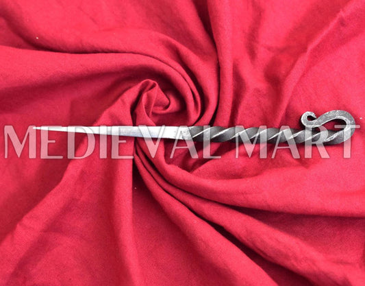 MEDIEVALMART Hand Forged Viking Eating Half Twisted Spike