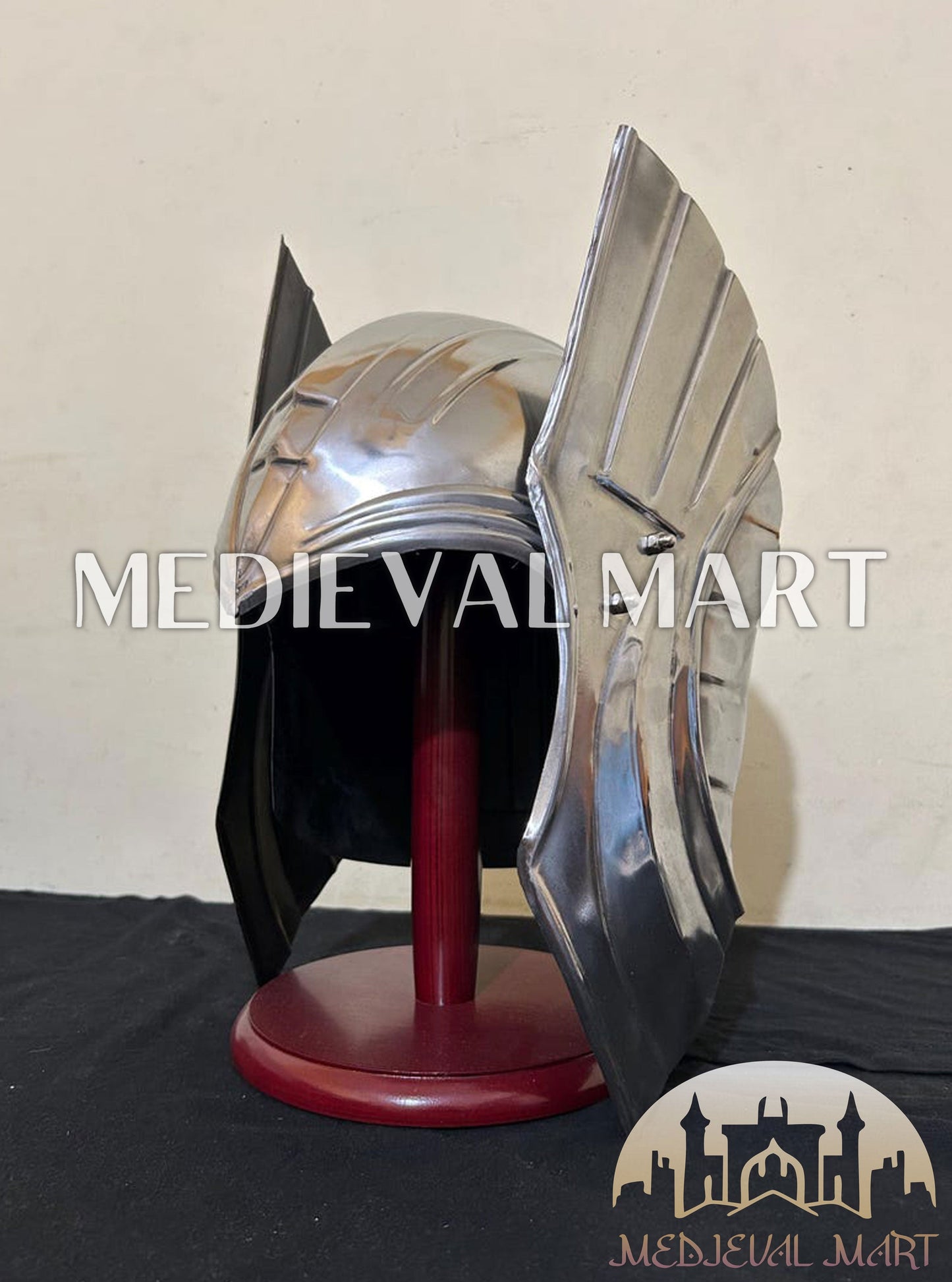 MEDIEVALMART "Thor Ragnarok" Avenger Warrior Thor Helmet W/H Free Stand | Marvel Props
