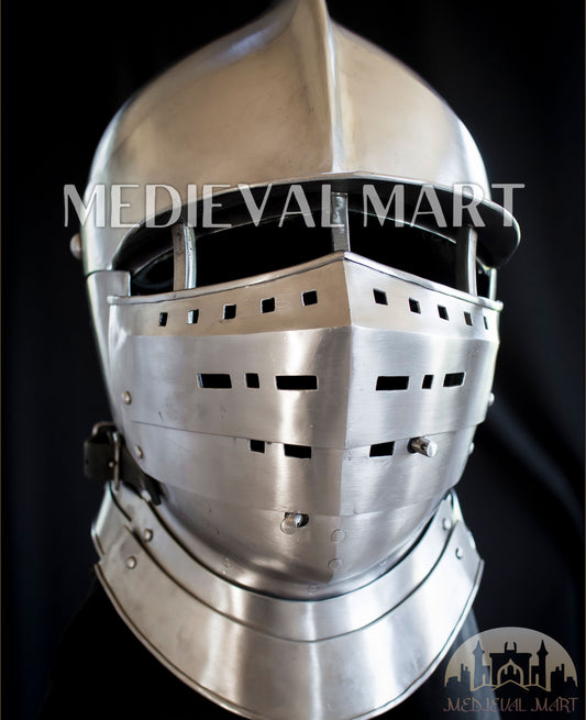 MEDIEVALMART 16th century German Renaissance-era modern combat Burgonet “Aldo Gervais” Helmet