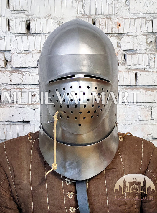 MEDIEVALMART Medieval XV Century The Great Bascinet “Sailsbury” Helmet
