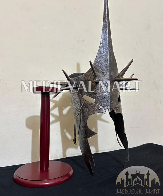 MEDIEVALMART "Nazgul" Witcher King Helmet Costume W/H Free Stand | LOTR Props