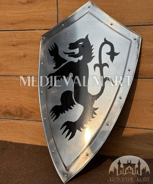 MEDIEVALMART Medieval Templar Dragon Crusader Shield | Gift for Dad