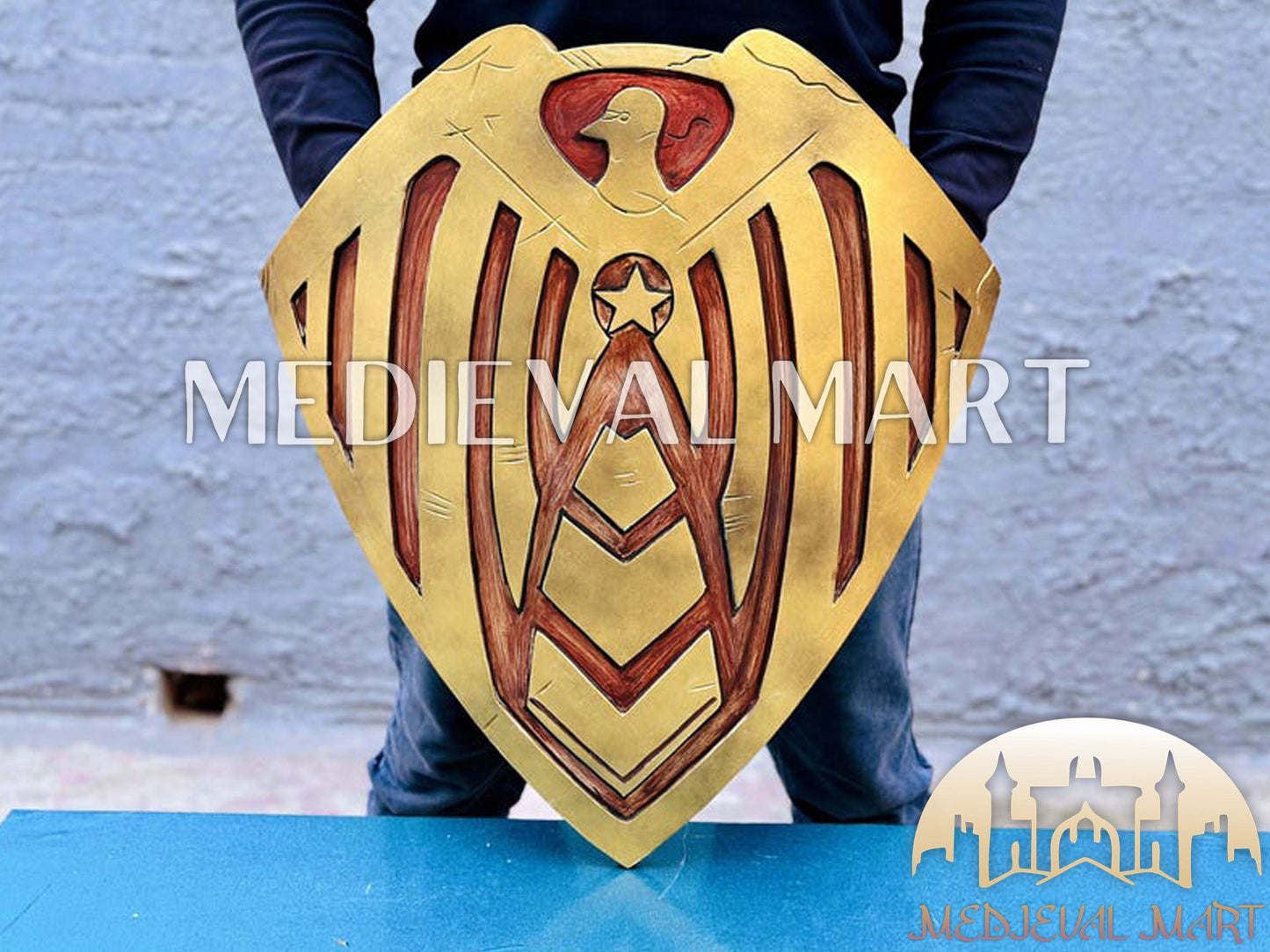 MEDIEVALMART The Boys Homelander Father Soldier Boy Shield - The Boys Prop Replica