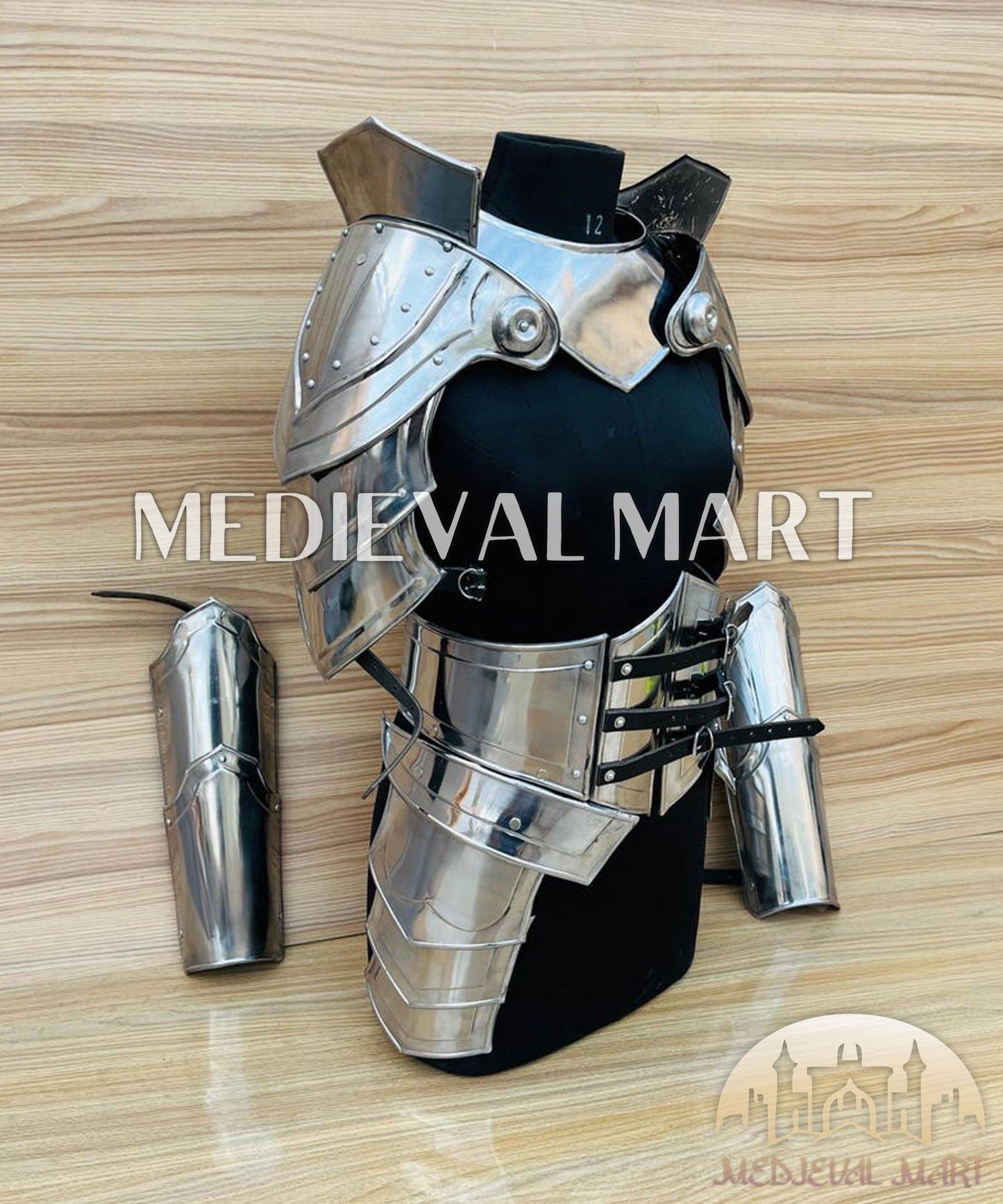 MEDIEVALMART (Isolara Dragonplate) Women’s Armor W/H Frost belt or Arms Armor