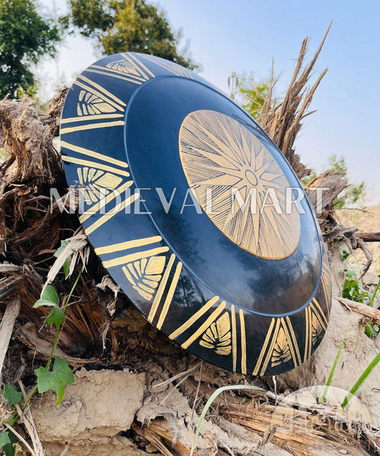 MEDIEVALMART Wonder Women Cosplay Shield Black & Gold Finish | Gift for Halloween Day