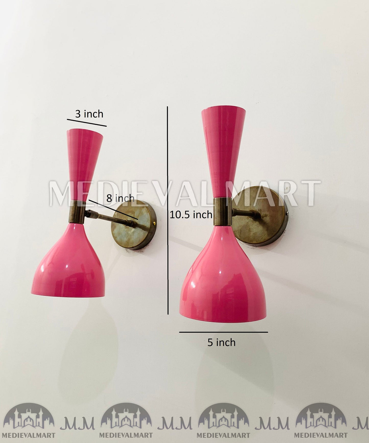 MEDIEVALMART Mid Century Wall Sconce, Stilnovo Wall Light Lamp,Modern Wall Light Fixtures