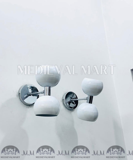 MEDIEVALMART Mid Century Italian Stilnovo Diabolo Wall Sconce Light Pair