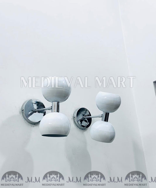 MEDIEVALMART Mid Century Italian Stilnovo Diabolo Wall Sconce Light Pair