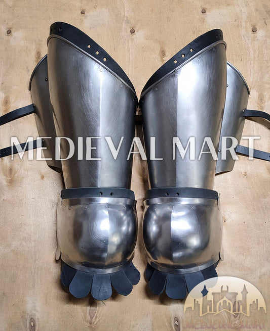 MEDIEVALMART Medieval European Greaves knight Legs Armor