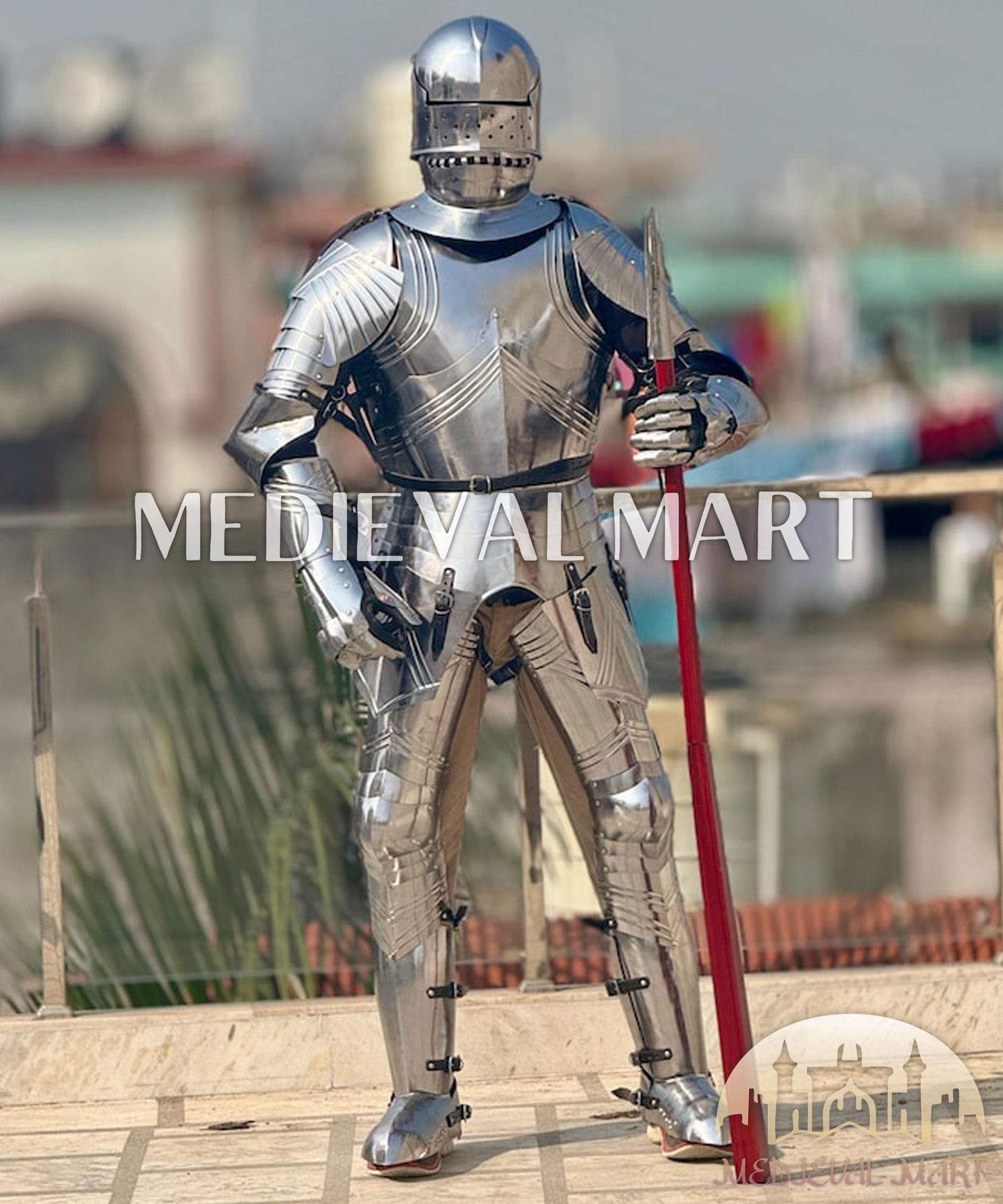MEDIEVALMART Medieval Gothic Knight Suit Of Armor German Combat