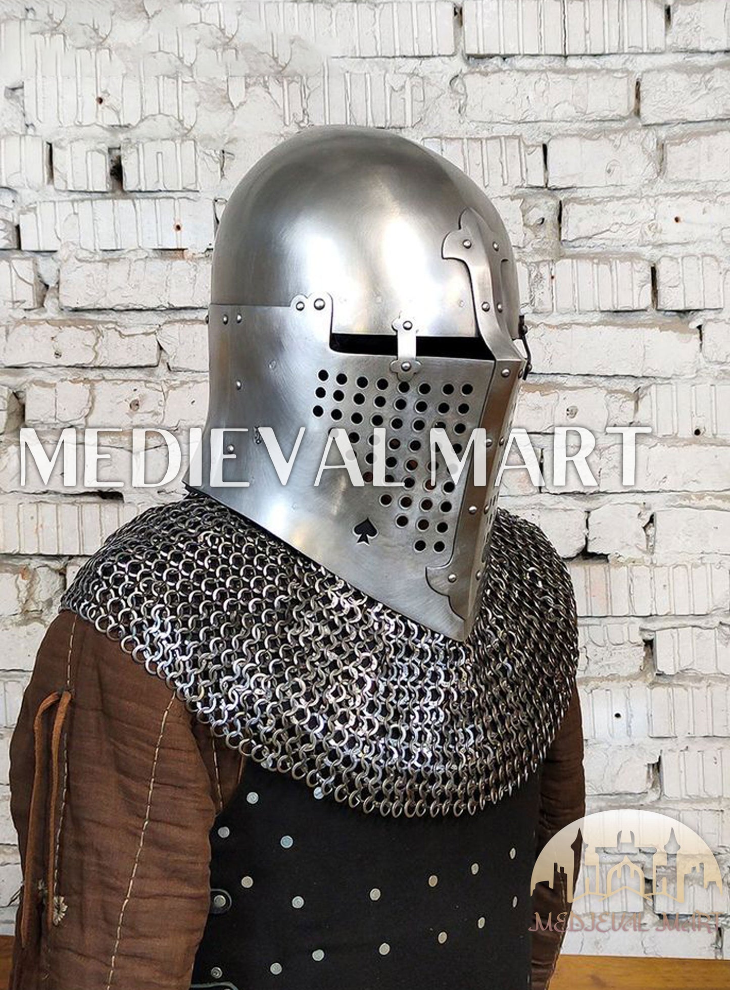 MEDIEVALMART 4th century The Great Alexander Sugarloaf Bascinet Helmet