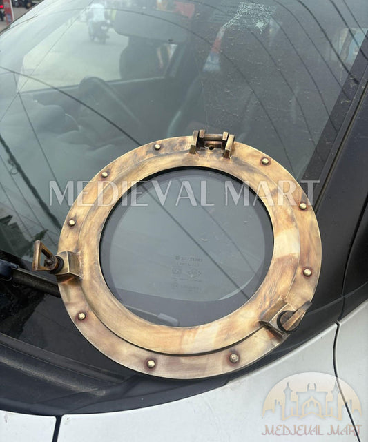 MEDIEVALMART Antique Braas Finish Maritime Ship Porthole