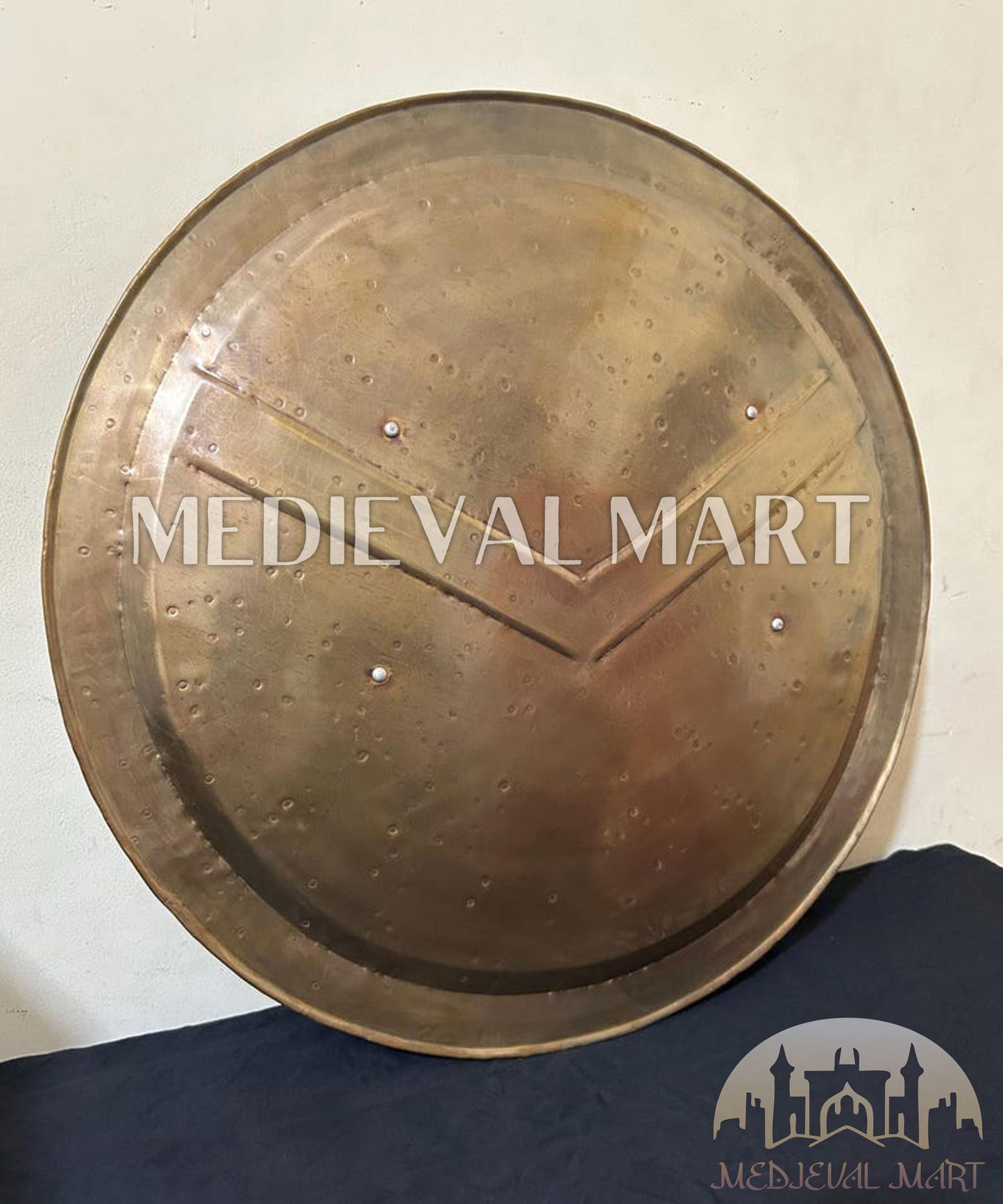 MEDIEVALMART 300 Movie Spartan Shield Replica ORG Finish W/H Sword | Gift for Dad