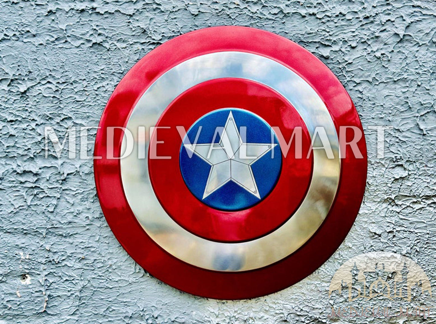 MEDIEVALMART Marvel Legend Captain America Shield Marvel Prop Replica