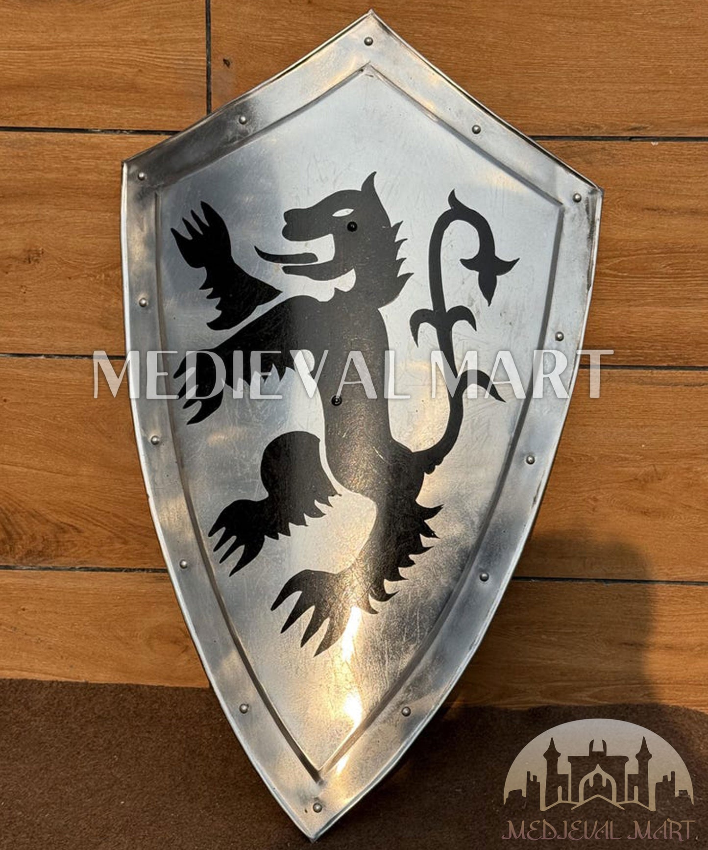 MEDIEVALMART Medieval Templar Dragon Crusader Shield | Gift for Dad