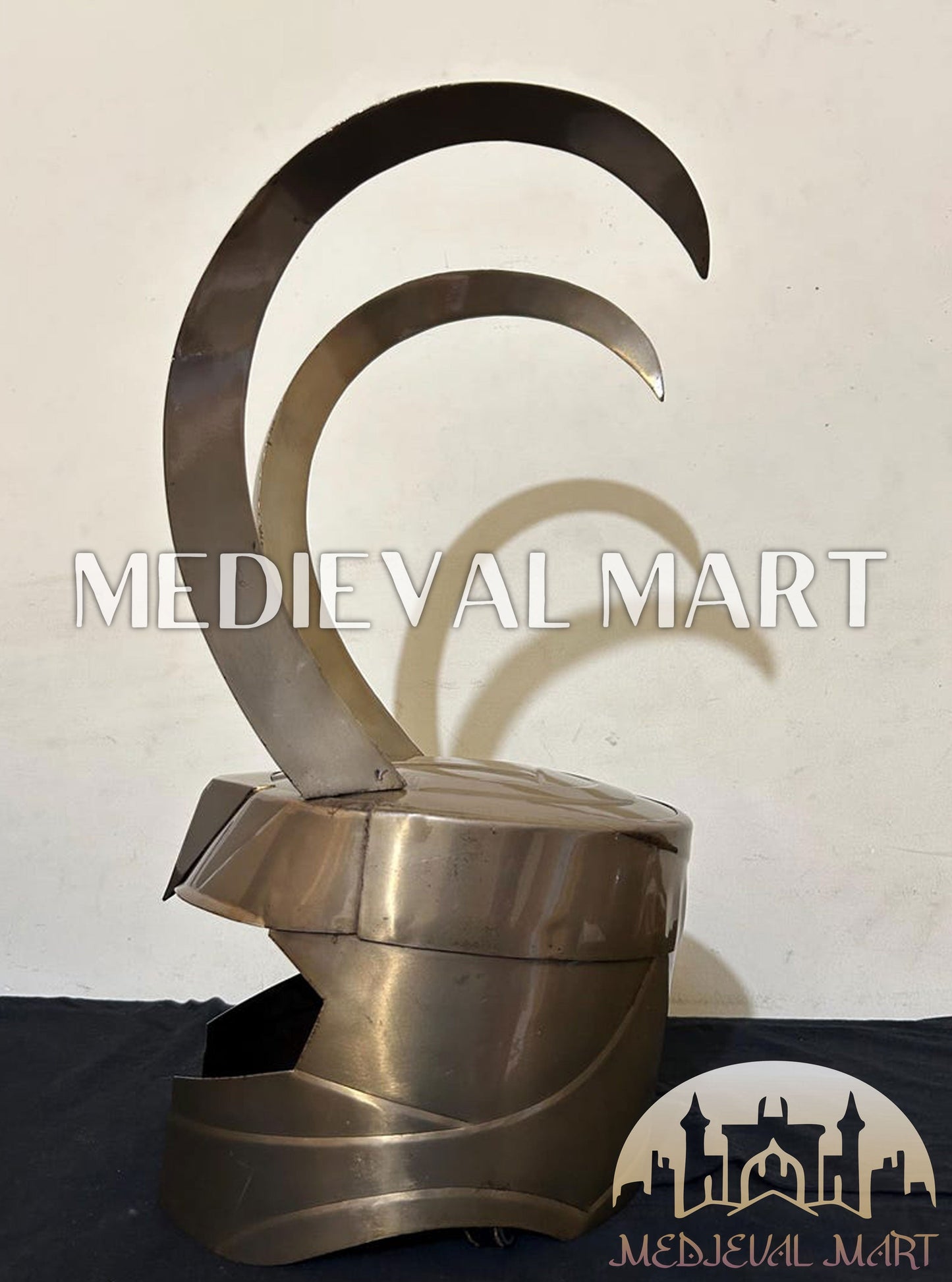 MEDIEVALMART "Thor Ragnarok" Marvel Character Loki Helmet W/H Free Stand | Marvel Props