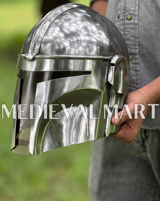 MEDIEVALMART "The Mandalorian" Din Djarin Helmet W/H Free Stand | Star Wars Props