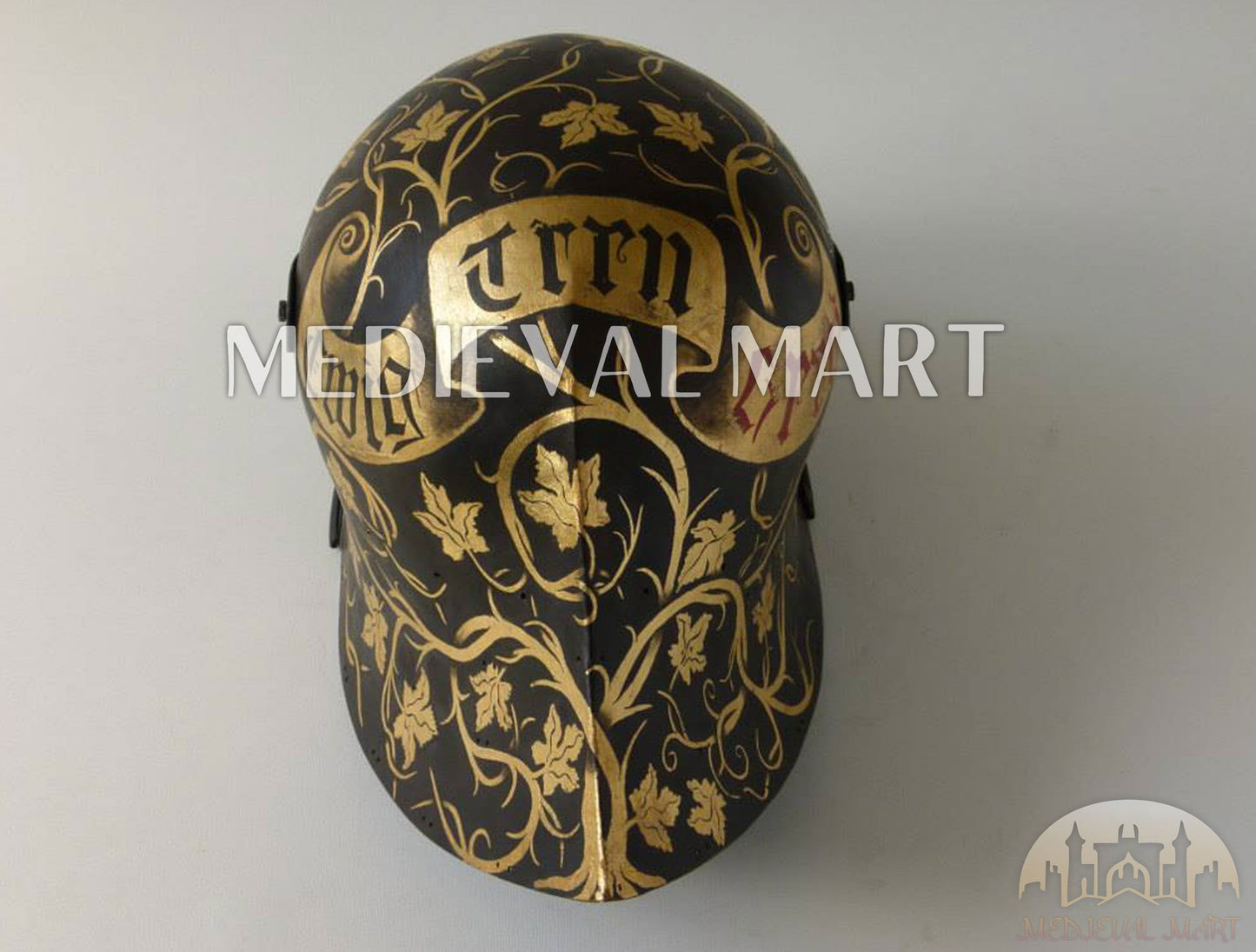 MEDIEVALMART Historical Mid Century German knight Sallet Head Armor "The Mighty King" Helmet