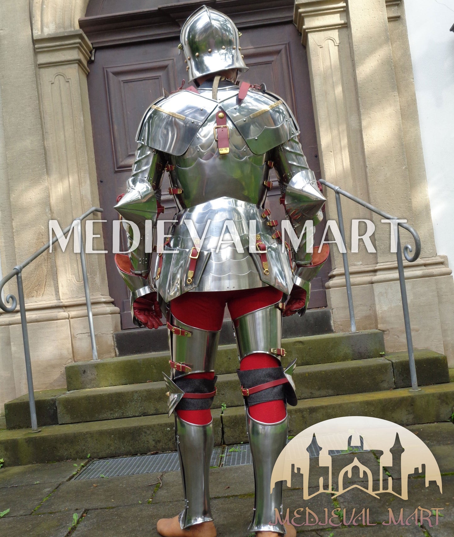 MEDIEVALMART 15th Century Gothic Full Plate Armor | Medieval Knight Suit For Reenactment & Cosplay