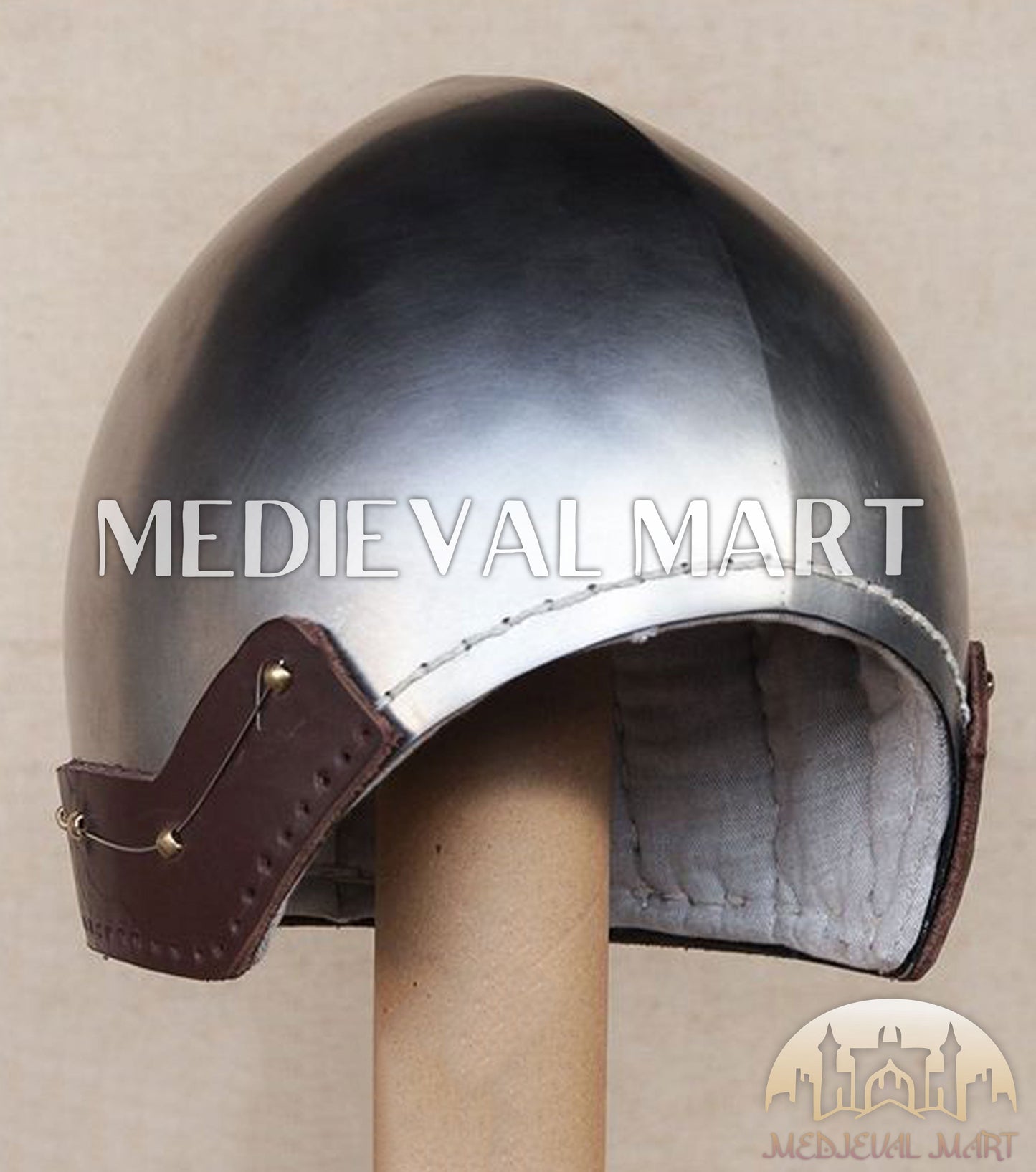 MEDIEVALMART Barbute XVth-Century Italian Open Face T-Shaped Bascinet