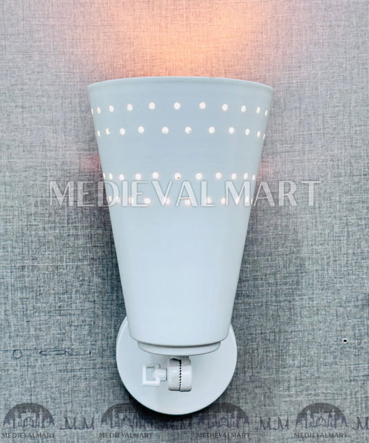 MEDIEVALMART Handcrafted Brass Wall Sconce: Mid-Century Modern Art Deco Lighting