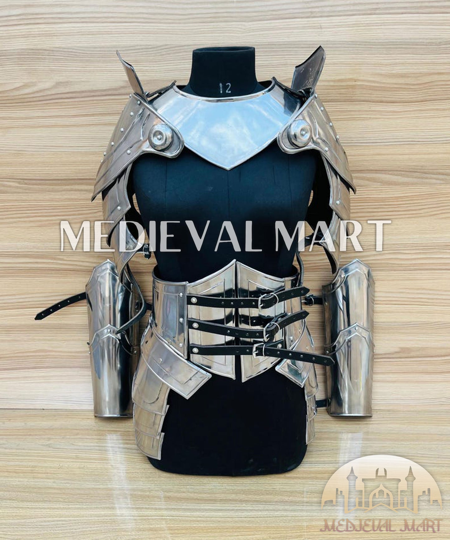 MEDIEVALMART (Isolara Dragonplate) Women’s Armor W/H Frost belt or Arms Armor