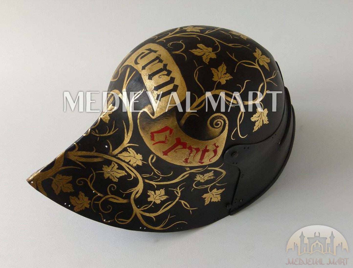MEDIEVALMART Historical Mid Century German knight Sallet Head Armor "The Mighty King" Helmet