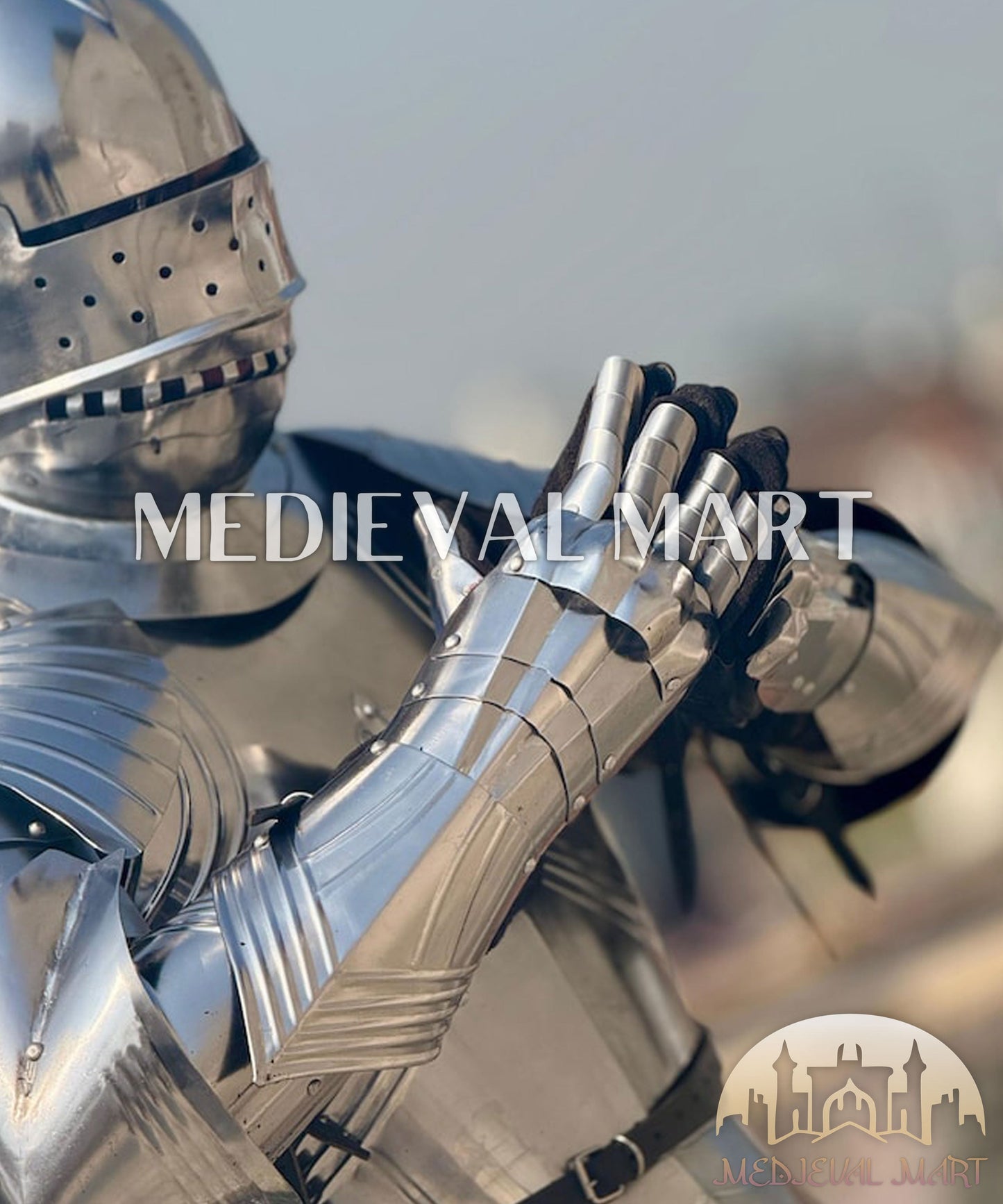 MEDIEVALMART Medieval Gothic Knight Suit Of Armor German Combat