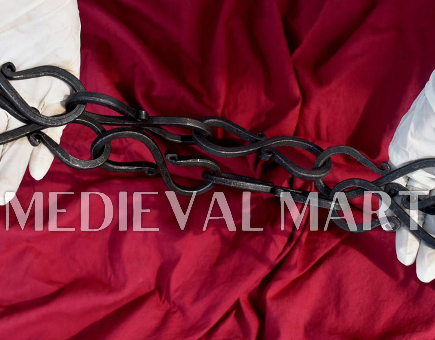 MEDIEVALMART Hand Forged Medieval Viking S hook Chain