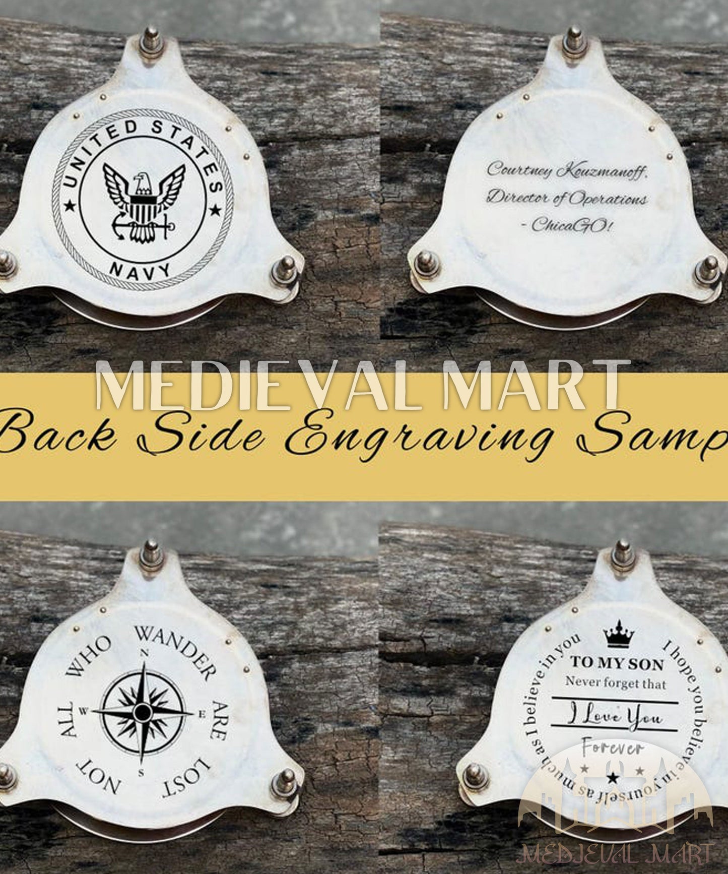 MEDIEVALMART Nautical Astradial Adventure Compass Gold Finish W/H Gen-1 Wooden Case | Gift For Her