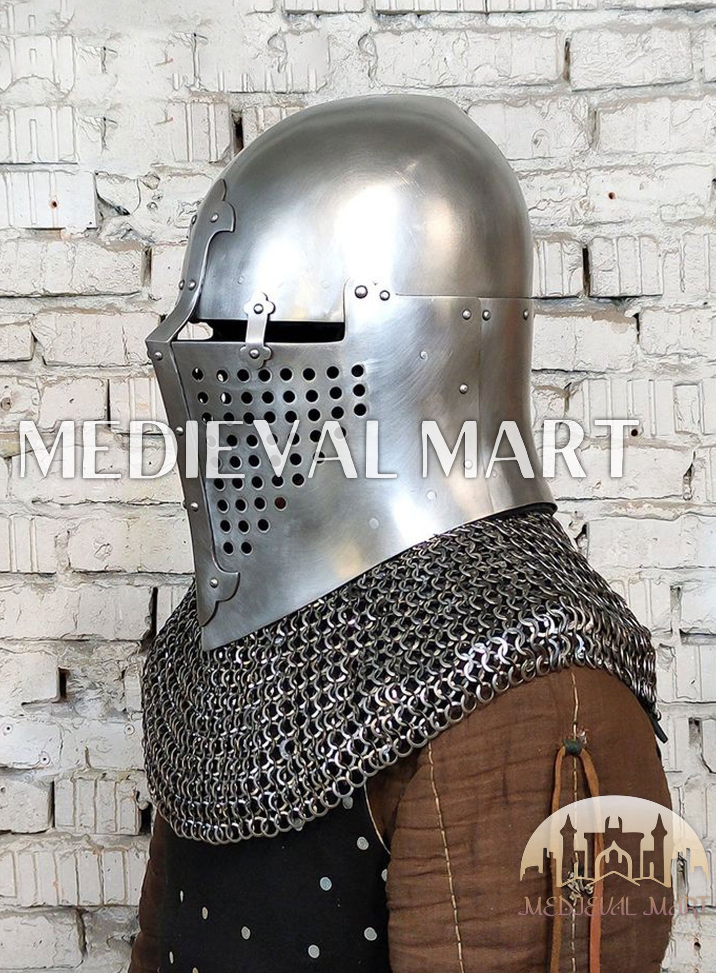 MEDIEVALMART 4th century The Great Alexander Sugarloaf Bascinet Helmet