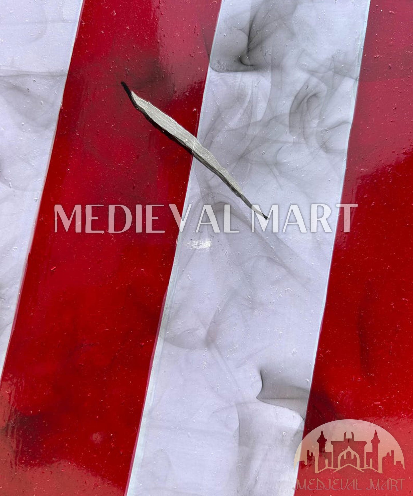 MEDIEVALMART First Avengers Steve Rogers Damaged Shield | Gift for Cosplayer