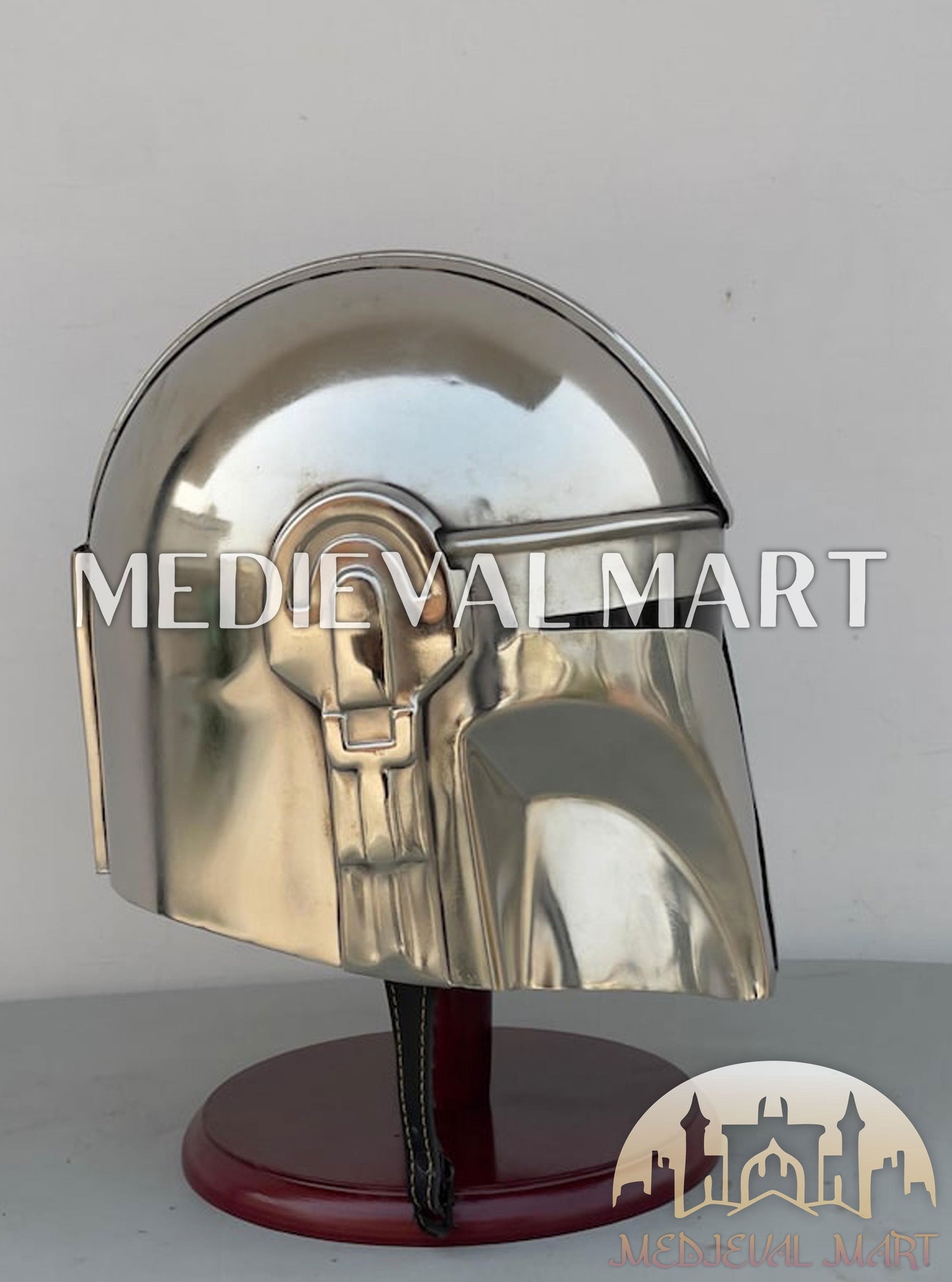 MEDIEVALMART "The Mandalorian" Din Djarin Boba Fett Helmet W/H Free Stand | Star Wars Props