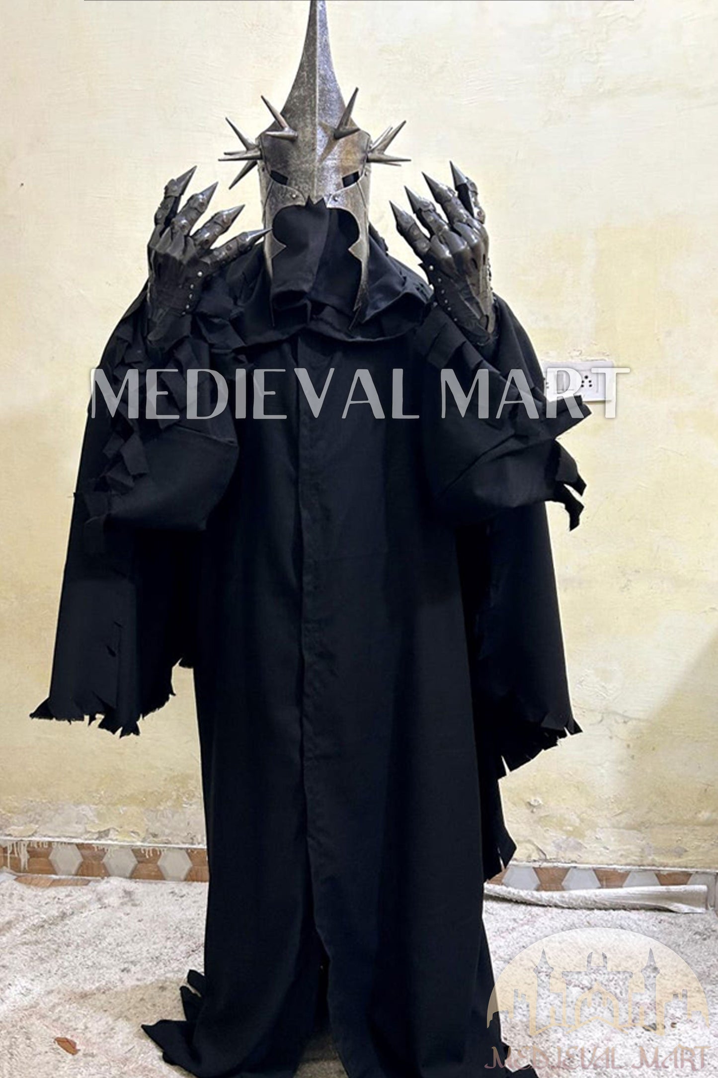 MEDIEVALMART LOTR Sauron's Inspired Nazgûl Complete Costume | Gift For Halloween Day