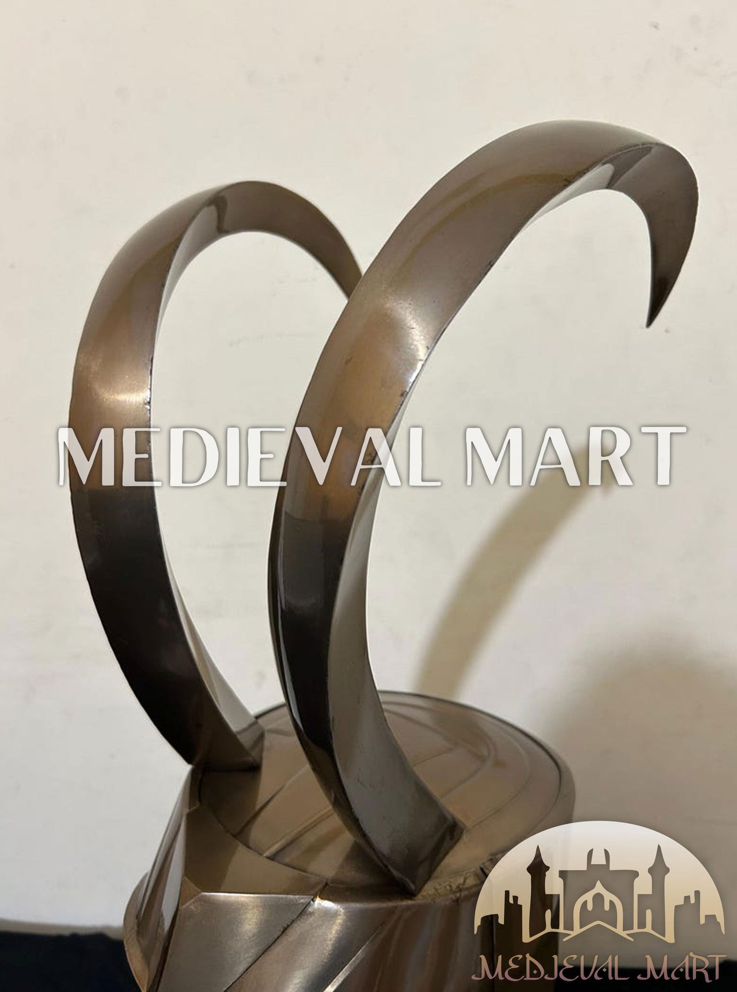 MEDIEVALMART "Thor Ragnarok" Marvel Character Loki Helmet W/H Free Stand | Marvel Props