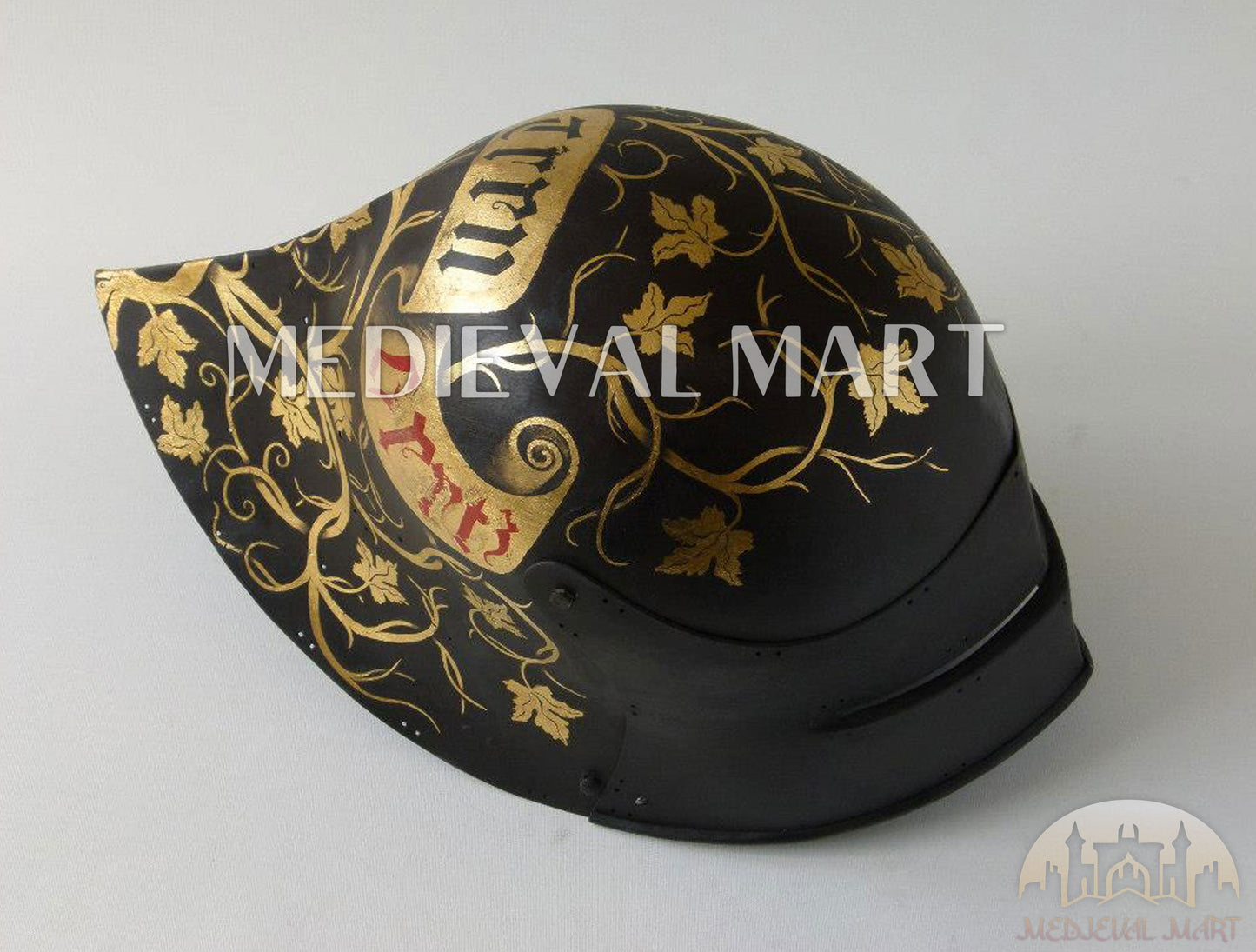 MEDIEVALMART Historical Mid Century German knight Sallet Head Armor "The Mighty King" Helmet