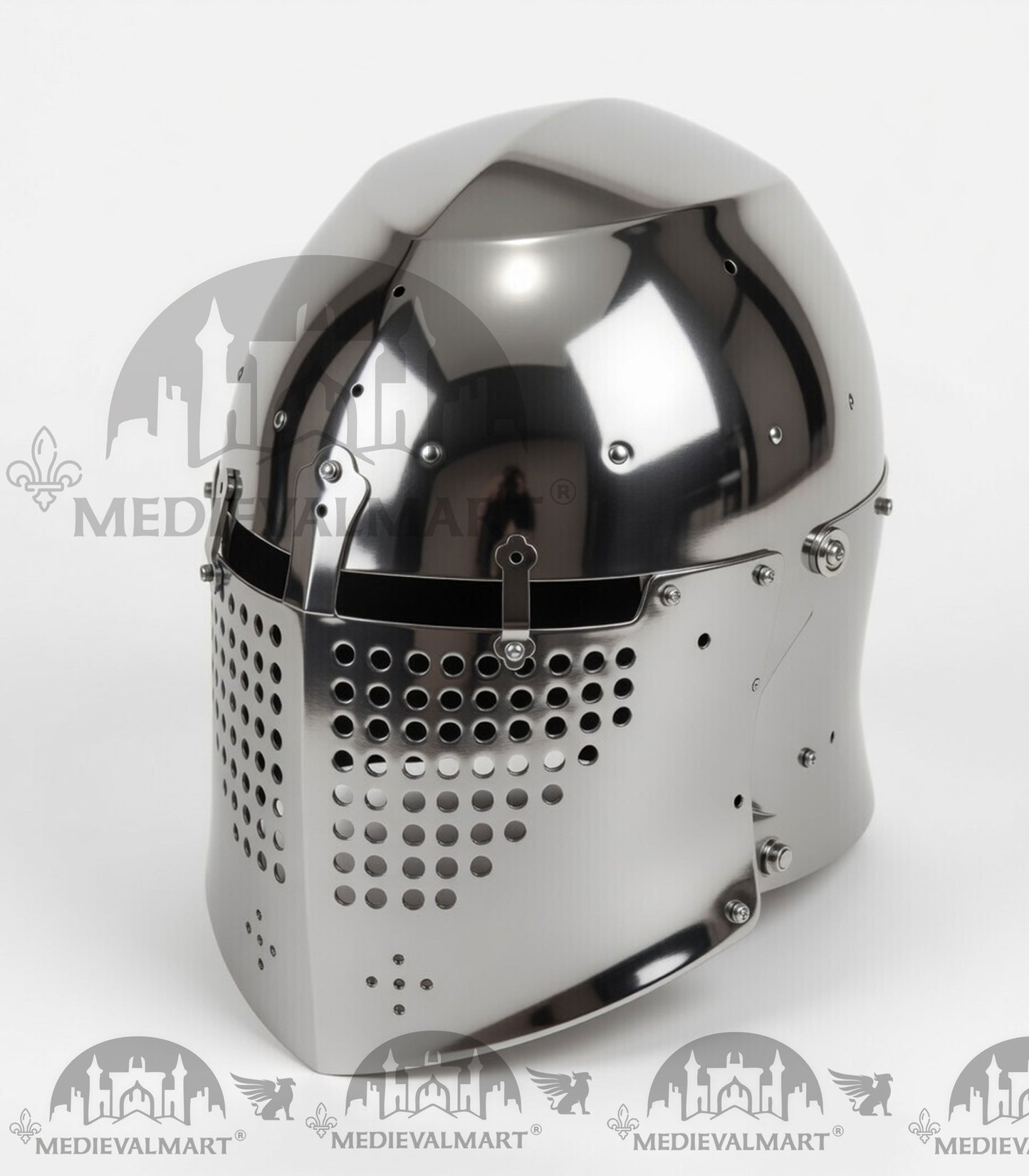 MEDIEVALMART 325 Century Alexander the Great War Head Armet "Simple" Helmet