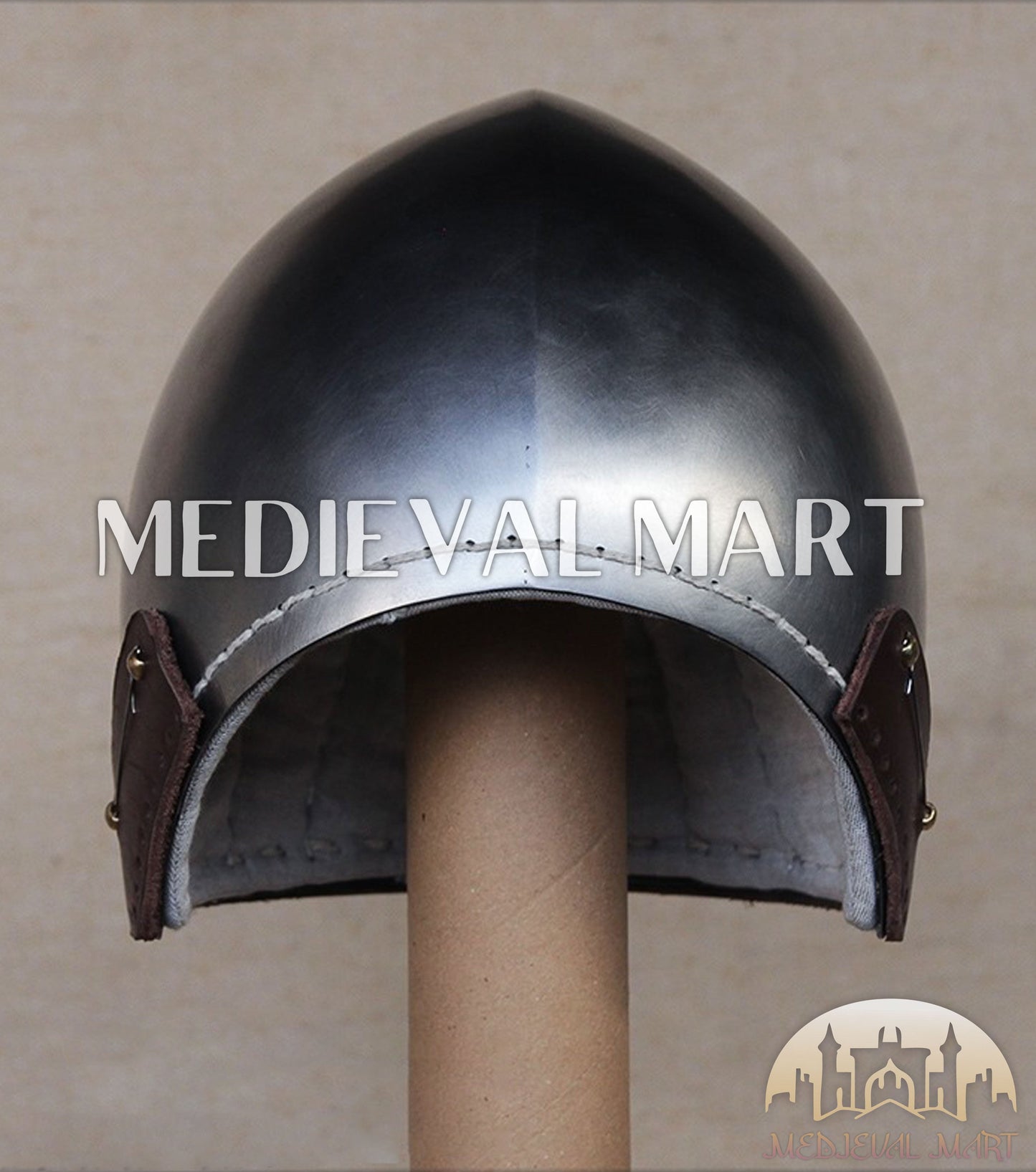 MEDIEVALMART Barbute XVth-Century Italian Open Face T-Shaped Bascinet