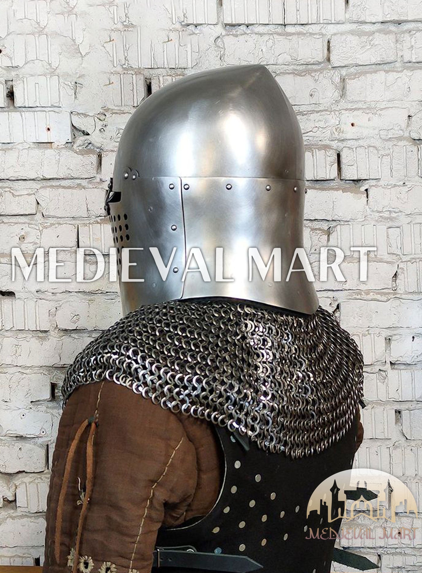 MEDIEVALMART 4th century The Great Alexander Sugarloaf Bascinet Helmet