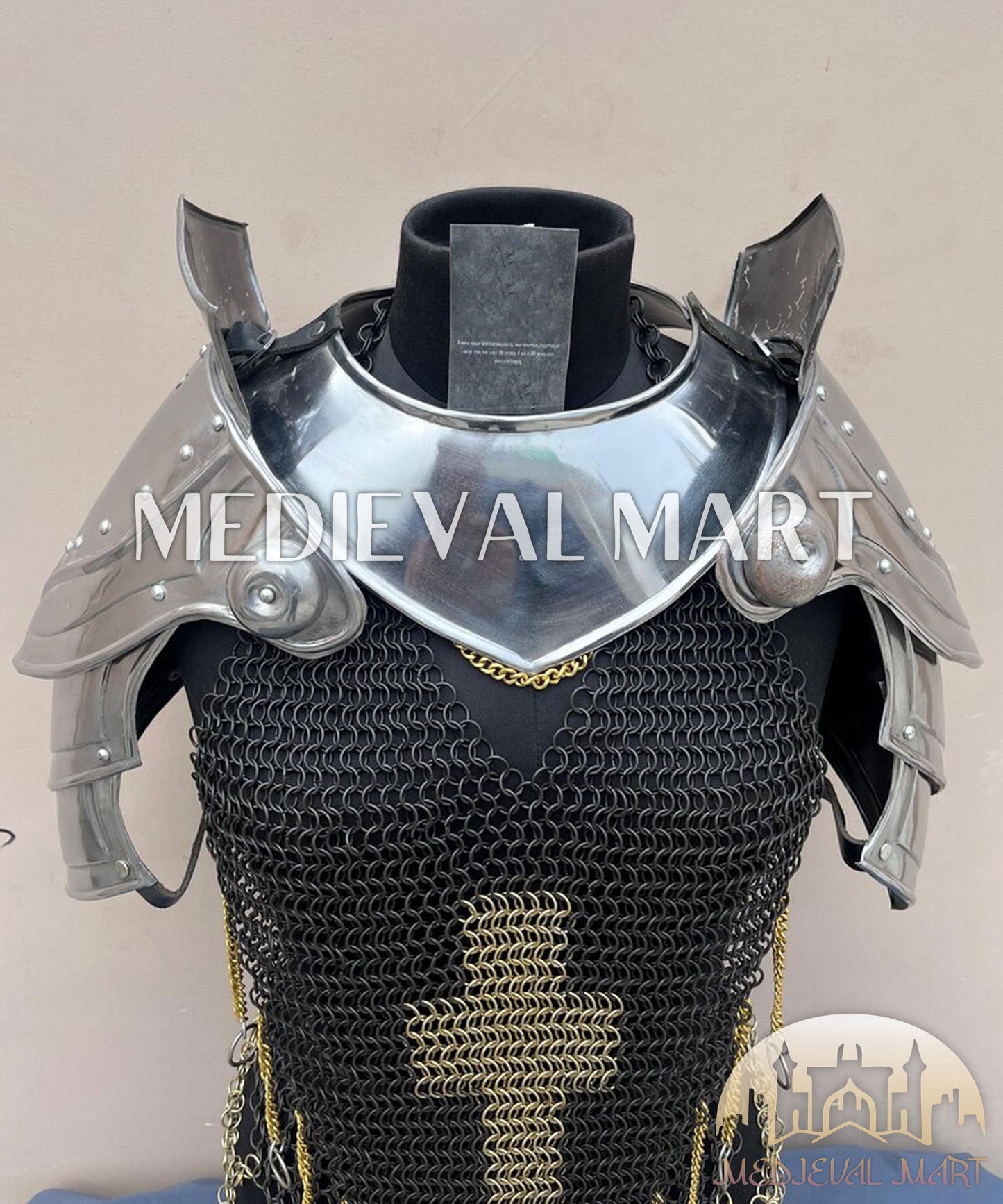 MEDIEVALMART (Isolara Dragonplate) Women’s Armor W/H Black (Dragonfang) Jesus Chainmail