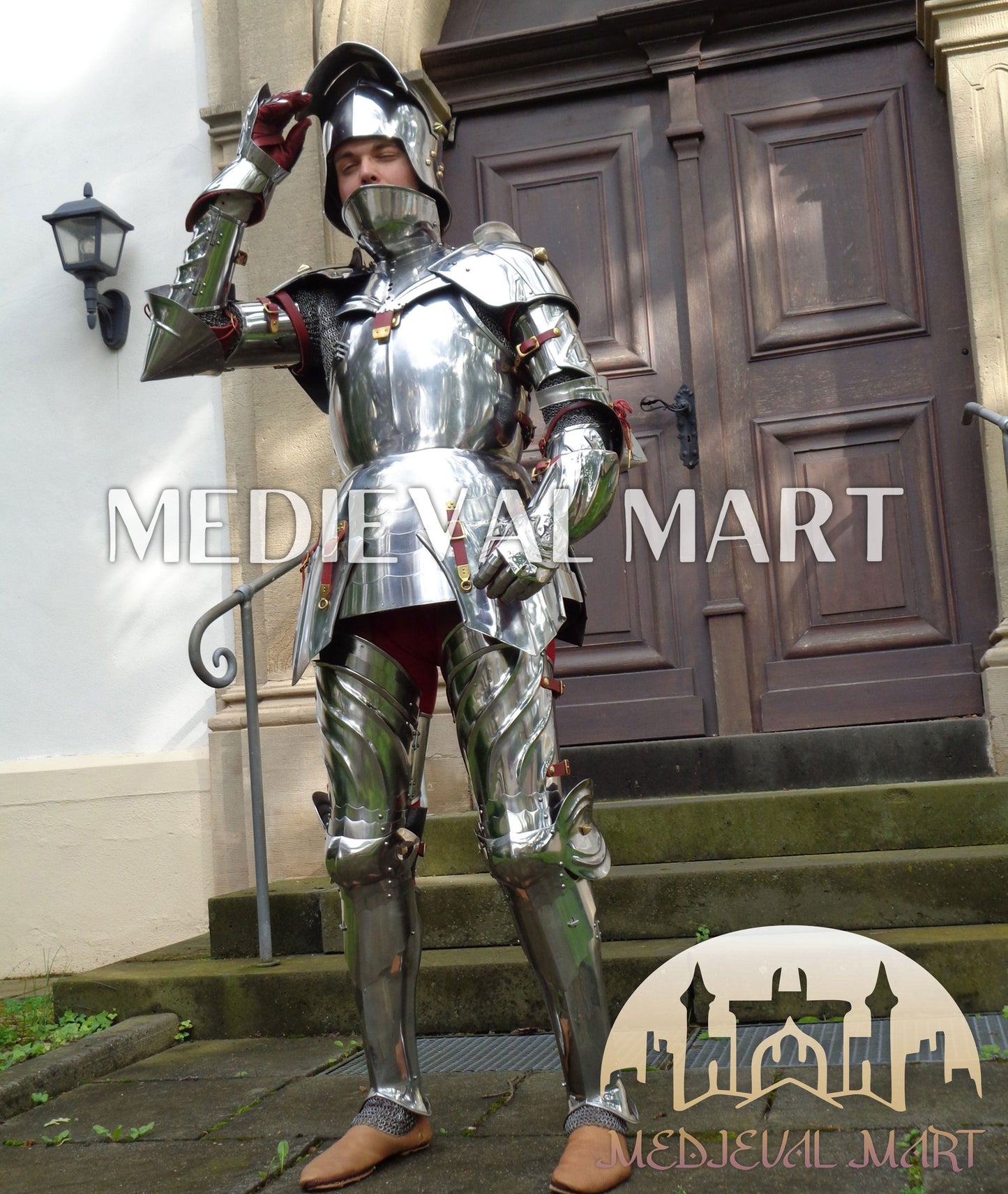 MEDIEVALMART 15th Century Gothic Full Plate Armor | Medieval Knight Suit For Reenactment & Cosplay